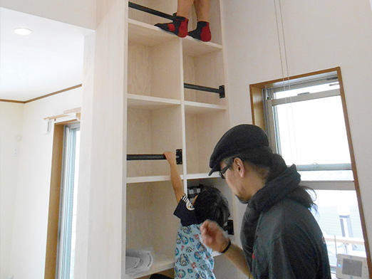 特注作り付けの本棚